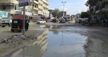 مياه الصرف الصحى بشارع أبو تلات