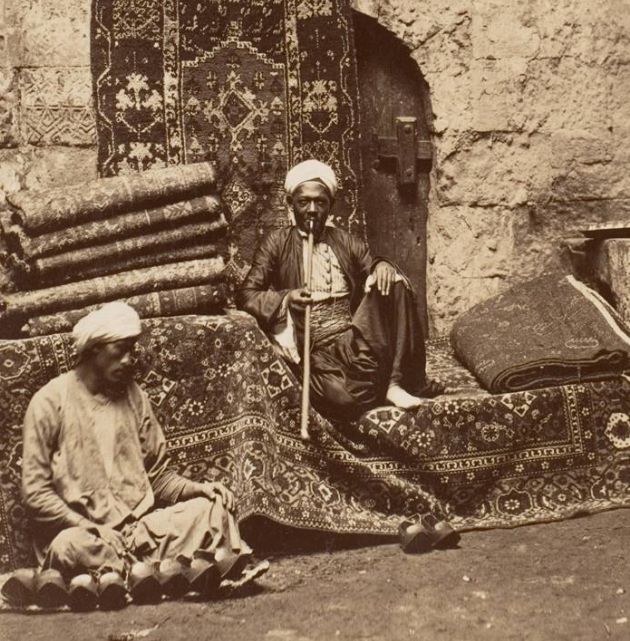 تجار السجاد في القاهرة سنة 1875