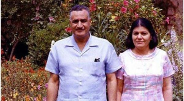 عبد الناصر وزوجته