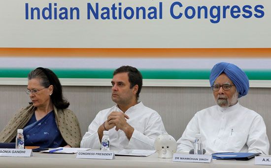 زعيم حزب المؤتمر الهندى  راهول غاندى