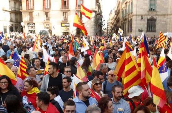 مظاهرات-وحدة-إسبانيا