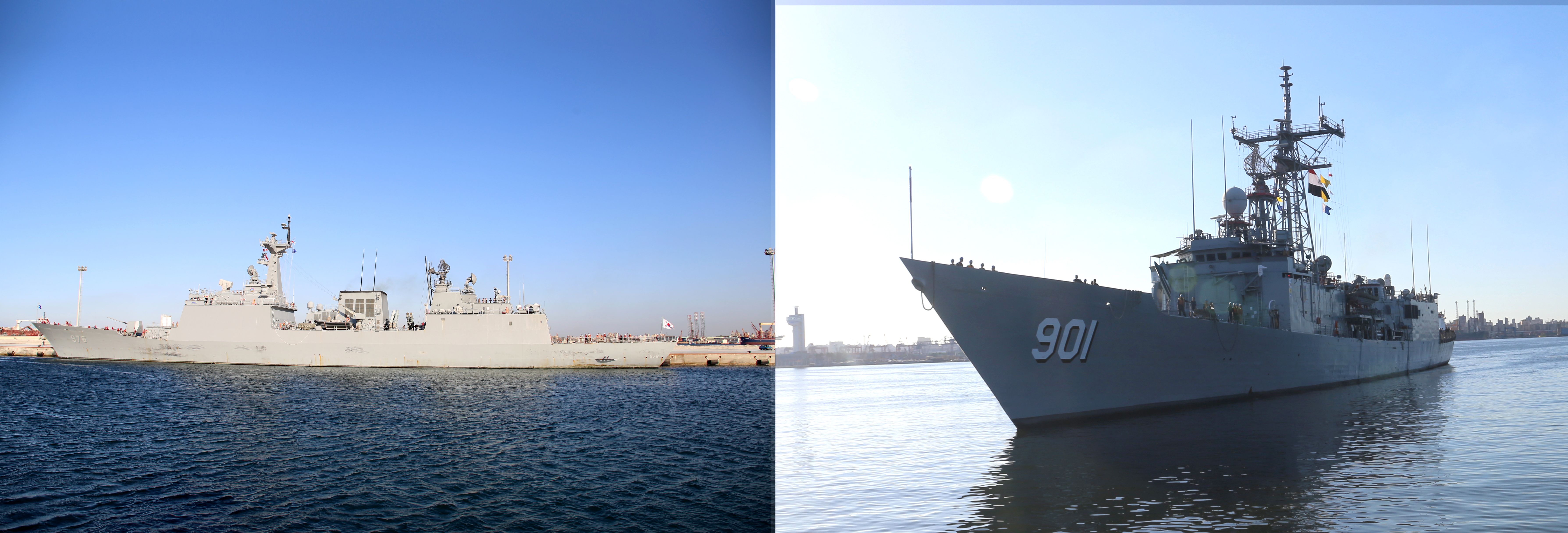 القوات البحرية المصرية والكورية الجنوبية تنفذان تدريبًاعابرًا بالبحر المتوسط‎