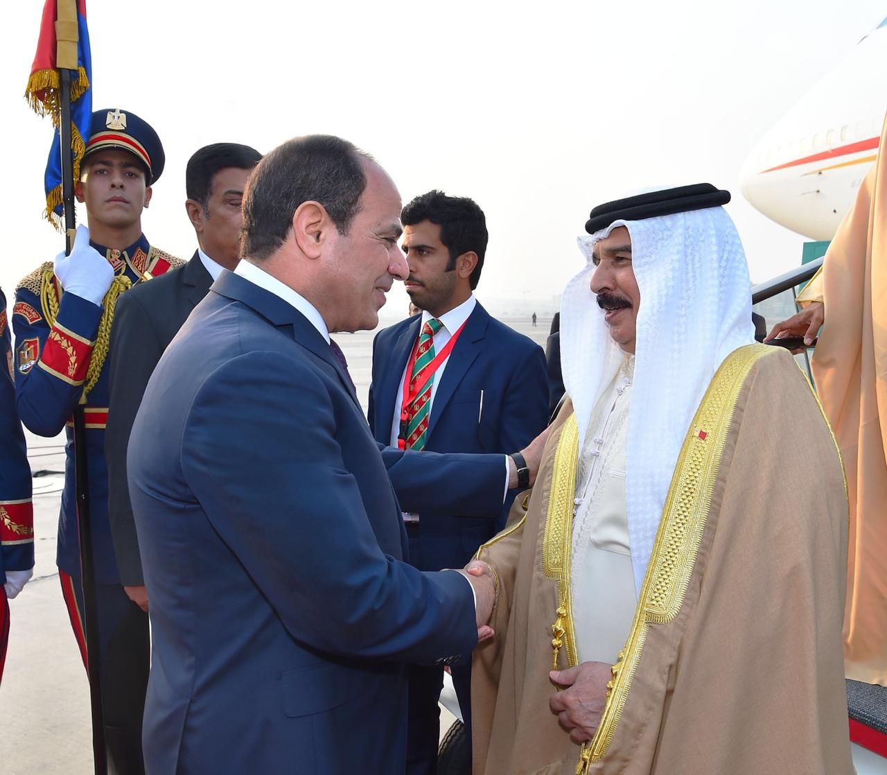 عبد الفتاح السيسي و الملك حمد بن عيسى آل خليفة ملك مملكة البحرين (2)