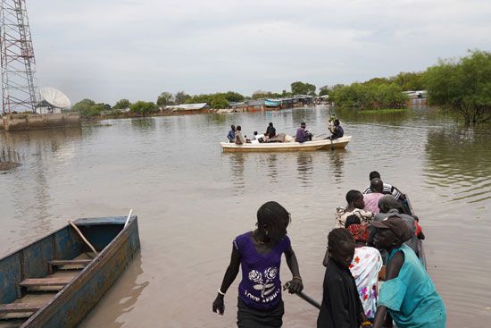 فيضانات فى جنوب السودان