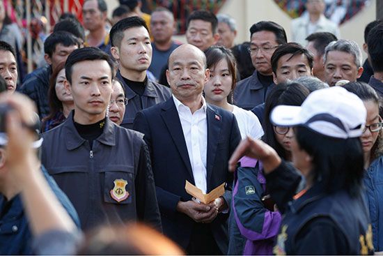 المرشح الرئاسي لحزب الكومينتانج المعارض في تايوان هان كو يو