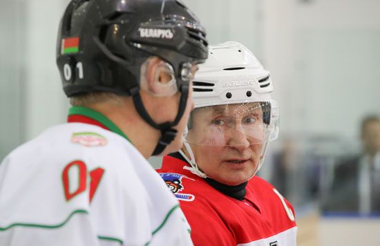 الرئيس بوتين مع نظيره البيلاروسى