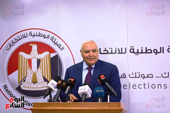 المستشار لاشين إبراهيم رئيس الهيئة الوطنية للانتخابات (7)