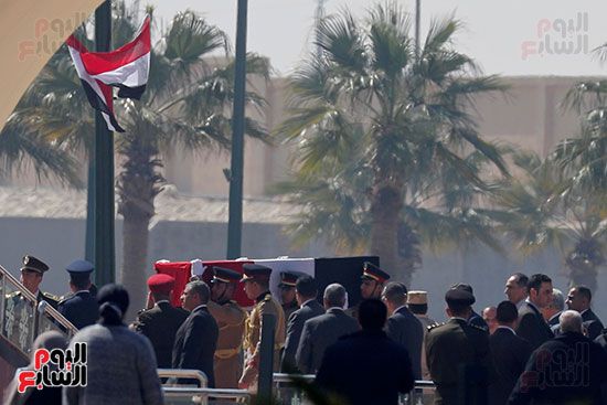 الجنازة العسكرية لمبارك