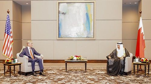 وزير خارجية البحرين والممثل الامريكى لشئون إيران
