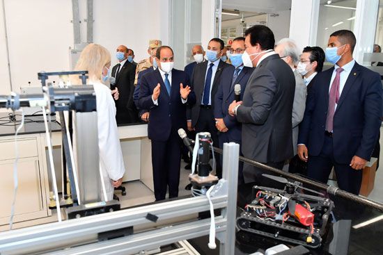 افتتاح الرئيس عبد الفتاح السيسى للجامعة المصرية اليابانية للعلوم والتكنولوجيا (13)