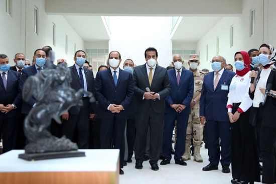 افتتاح الرئيس عبد الفتاح السيسى للجامعة المصرية اليابانية للعلوم والتكنولوجيا (10)