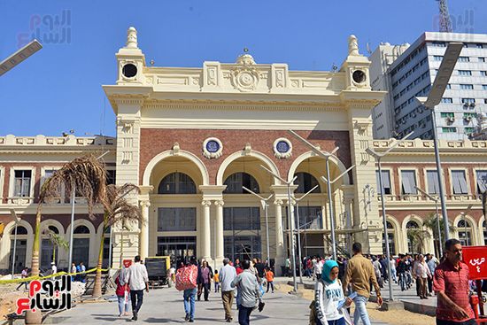 أعمال التطوير بمحطة مصر بالإسكندرية