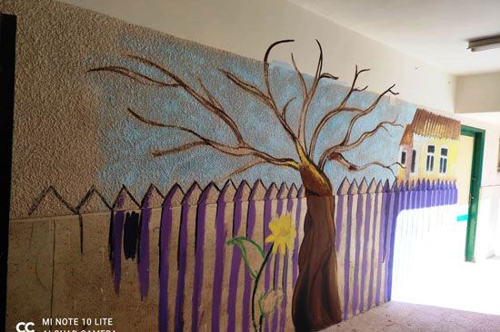إبداع طلبة كلية التربية النوعية يزين جدران محافظة كفر الشيخ (24)