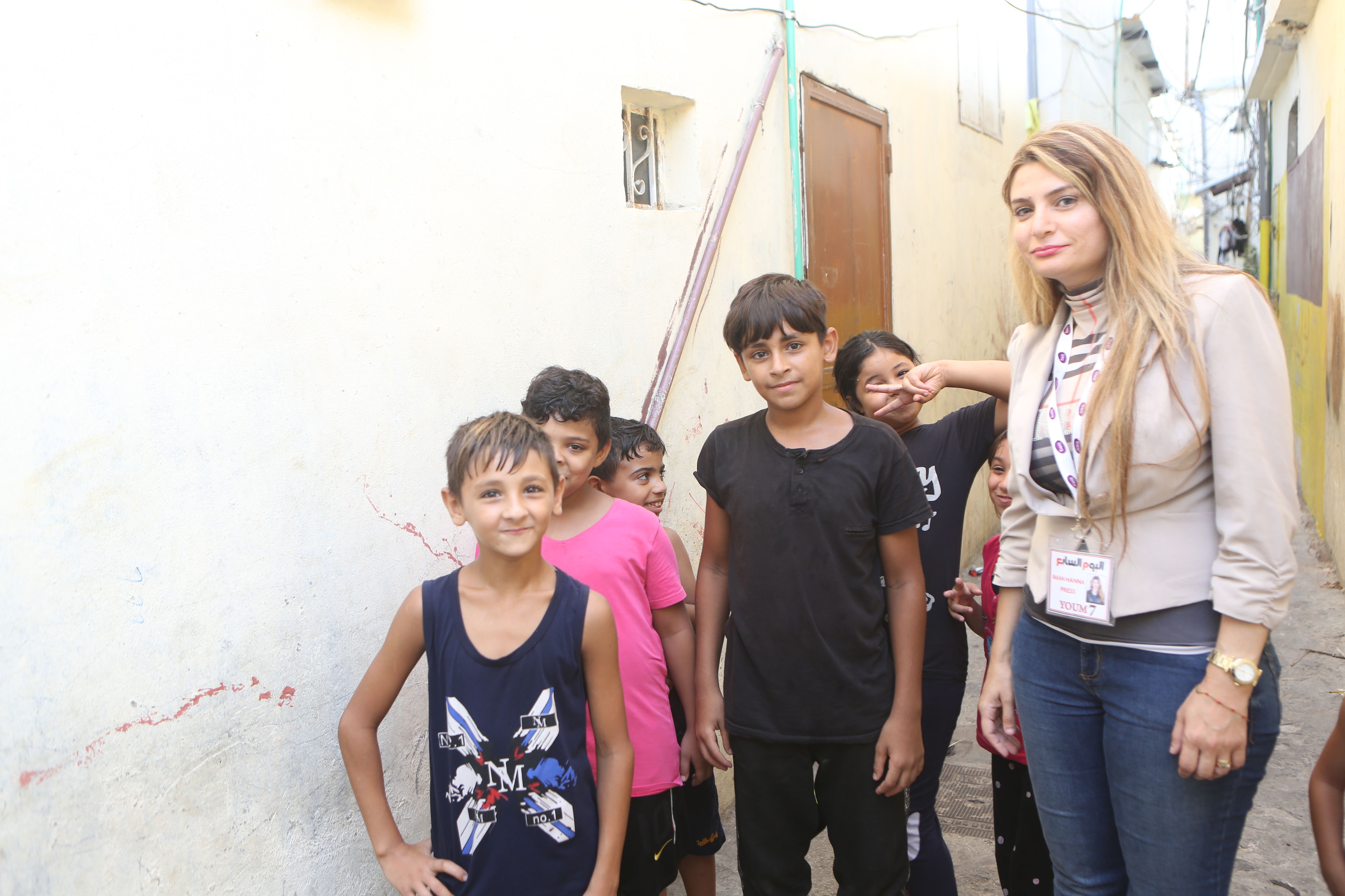 أطفال مخيم عين الحلوة بجنوب لبنان