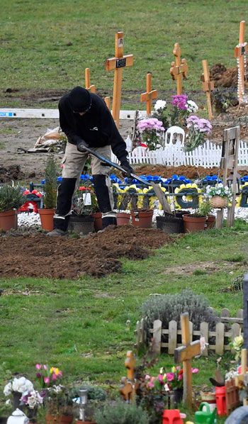 مقابر ضحايا كورونا فى بريطانيا (3)