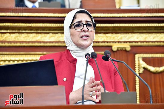 جلسة مجلس النواب بحضور وزيرة الصحة هالة زايد (13)