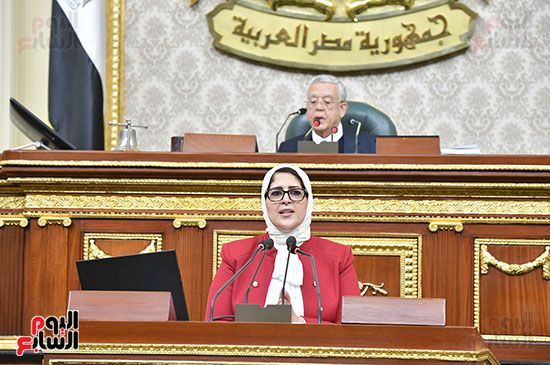 جلسة مجلس النواب بحضور وزيرة الصحة هالة زايد (9)
