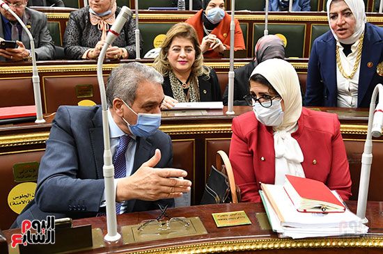 جلسة مجلس النواب بحضور وزيرة الصحة هالة زايد (6)