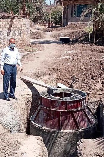 مشروع-الصرف-الصحى-بقرية-أم-دومه