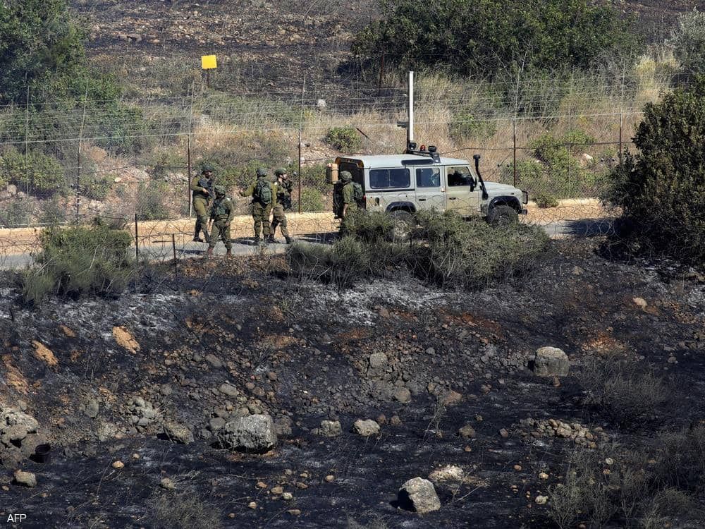 قوات اسرائيلية على الحدود مع لبنان