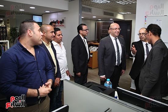 محافظ بنى سويف ونائبه يزوران مقر جريدة اليوم السابع (20)