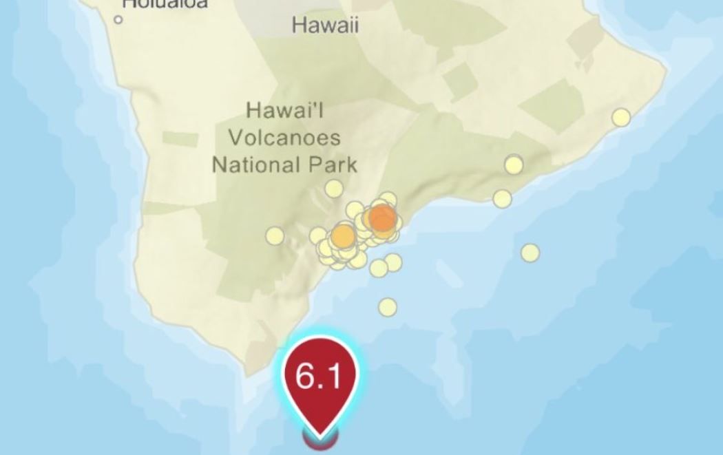 منطقة زلزال هاواي