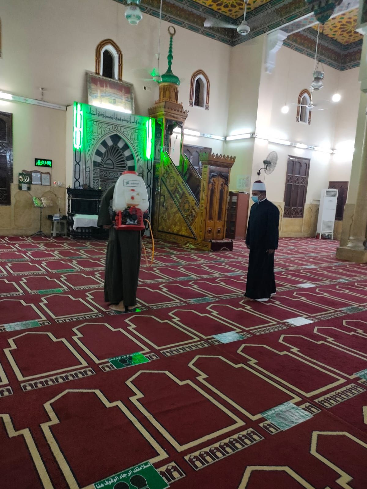 عمليات تعقيم المساجد بالأقصر