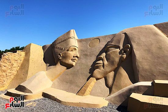 تماثيل-فرعوني-بمتحف-الرمال-