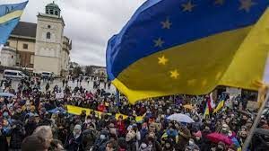 احتجاجات لدعم اوكرانيا