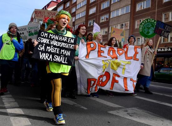 احتجاجات فى السويد