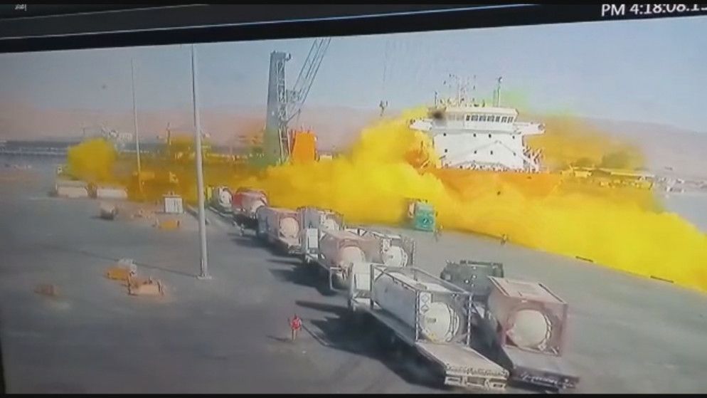 تسرب غاز سام في الأردن تسرب غاز سام في الأردن