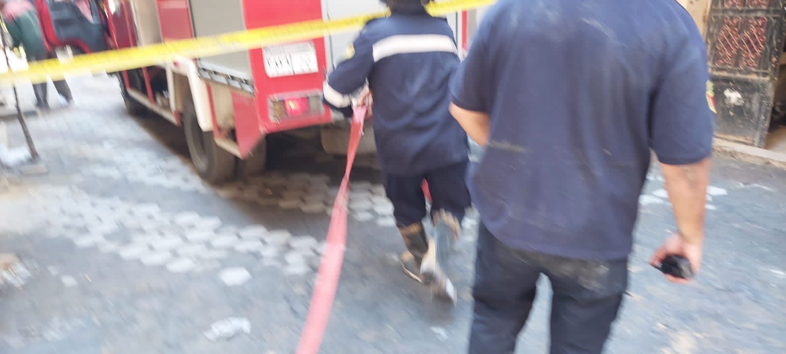بطولة رجال الإطفاء فى حريق كنيسة أبو سيفين بالمنيرة  (3)