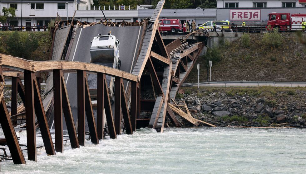 انهيار جسر بالنرويج