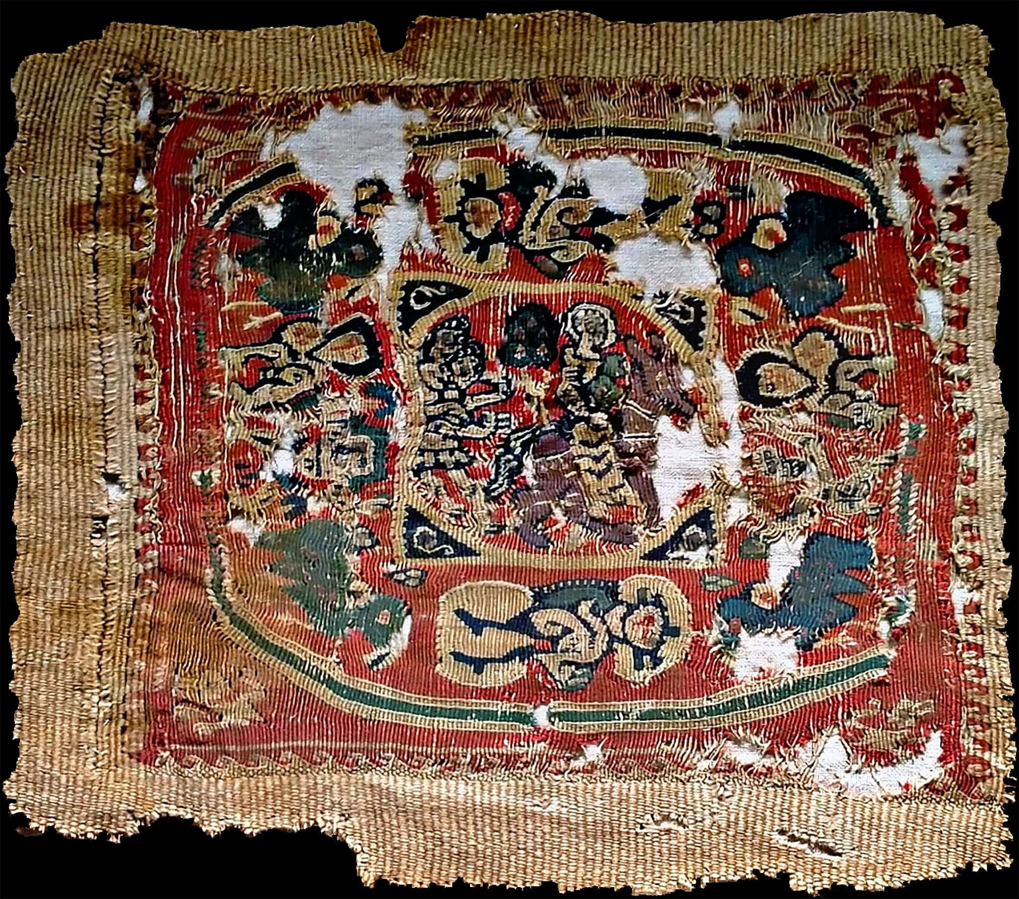 قطعة نسيج فريدة تصور رحلة العائلة المقدسة لمصر