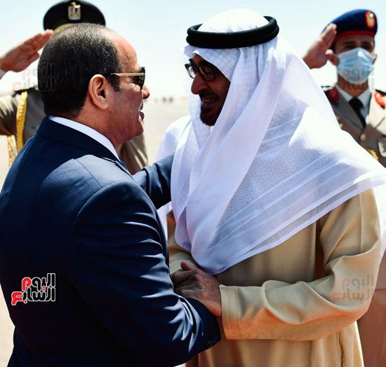 الرئيس السيسي يستقبل الرئيس الإماراتي