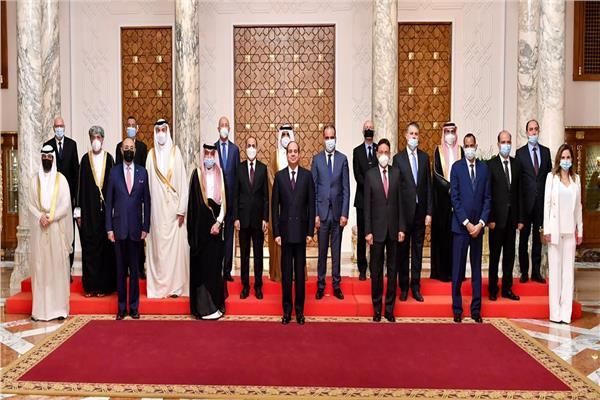 الرئيس السيسى خلال لقاء وزراء الإعلام العرب