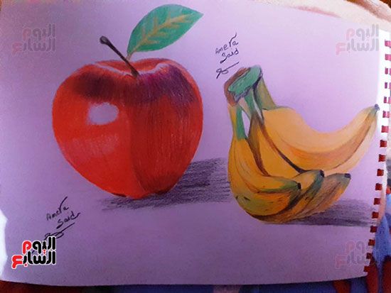 رسمه-لموز-وتفاح