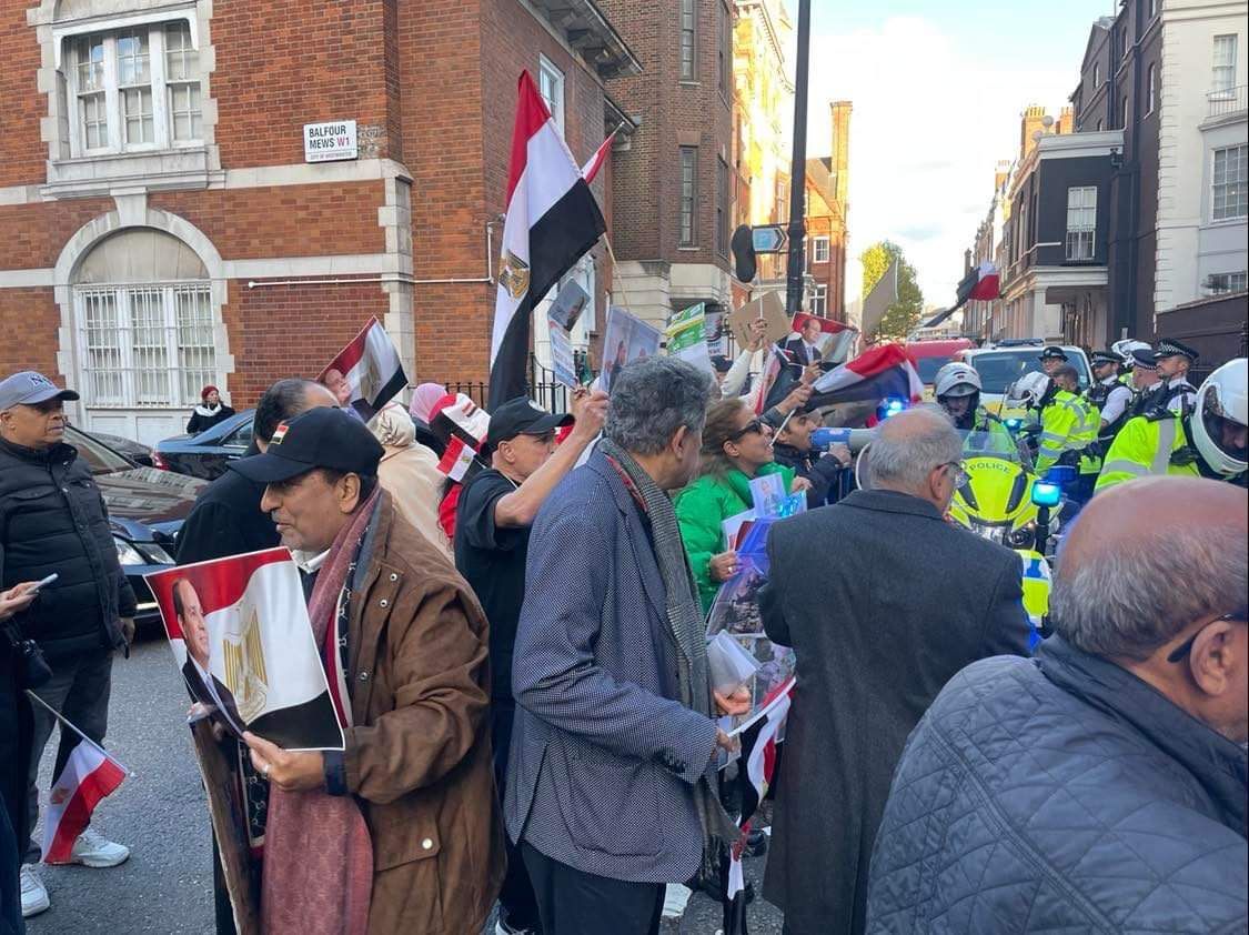 المصريين في لندن يتضامنون مع القيادة السياسية (6)
