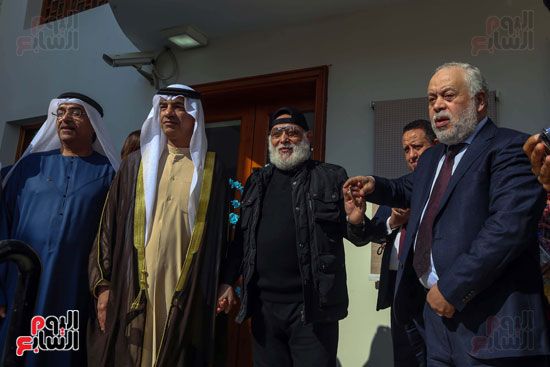 اشرف زكى واشرف عبد الغفور والشيخ سلطان القاسمى اشرف زكى واشرف عبد الغفور والشيخ سلطان القاسمى