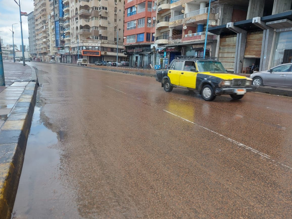 الامطار تضرب الاسكندرية