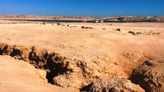 الشق الزلزالى بمحمية رأس محمد (14)
