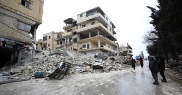 آثار زلزال فى سوريا