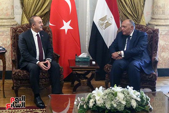 لسة المباحثات بين وزيرى خارجية مصر وتركيا (5)