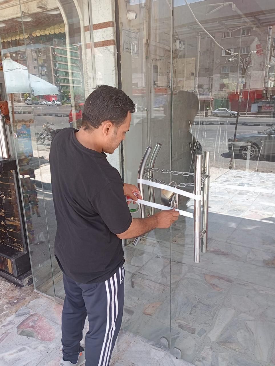 تشميع محل الجزارة تشميع محل الجزارة