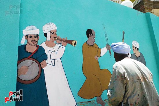 جداريات-الحج-فى-أسوان-(17) جداريات-الحج-فى-أسوان-(17)