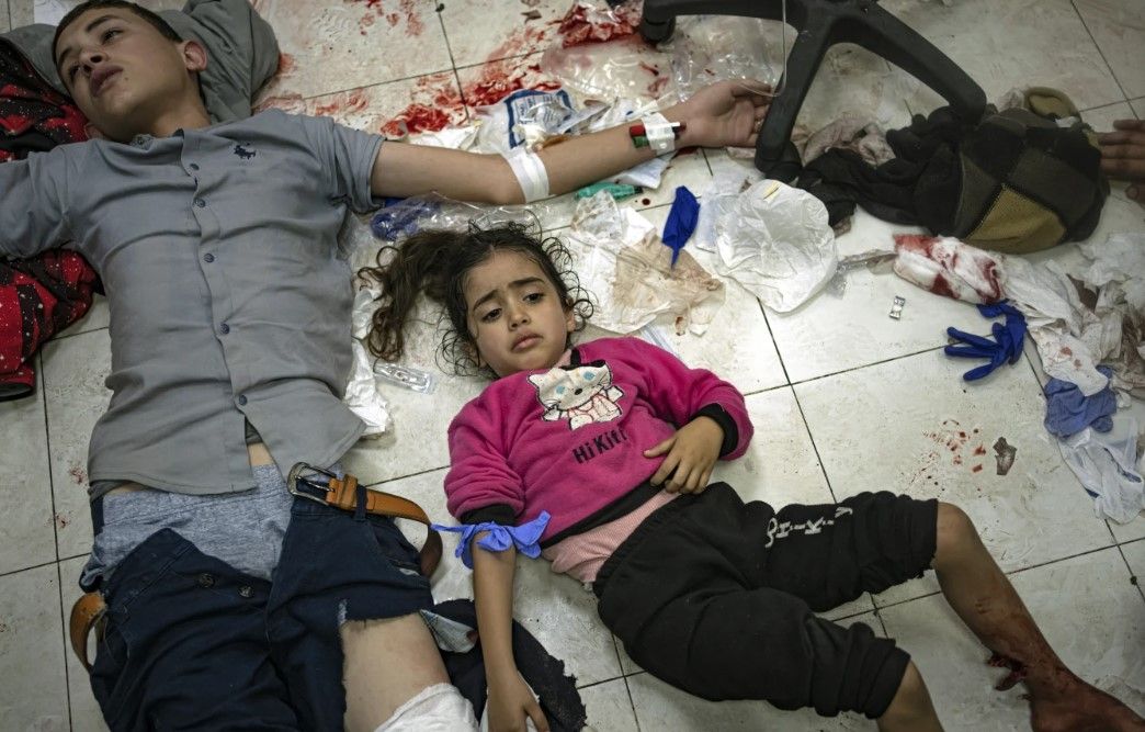 أطفال غزة مصابون