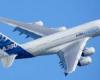 عملاق "إيرباص A380" الأكثر تطورا فى العالم.. الطائرة ذات الطابقين تعمل على أربع محركات نفاثة.. تتكون من 4 ملايين قطعة تنتجها 1500 شركة حول العالم.. و2 مليون دولار قيمة طاقم عجل الطائرة