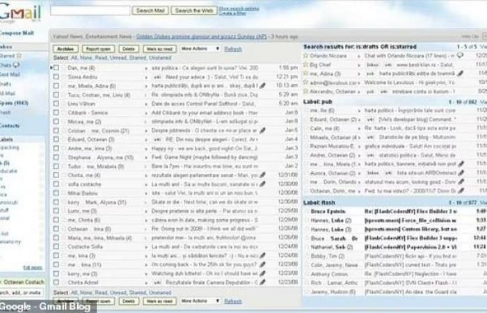Gmail يبلغ عامه العشرين.. كيف كانت تبدو خدمة البريد الإلكترونى عند إطلاقها